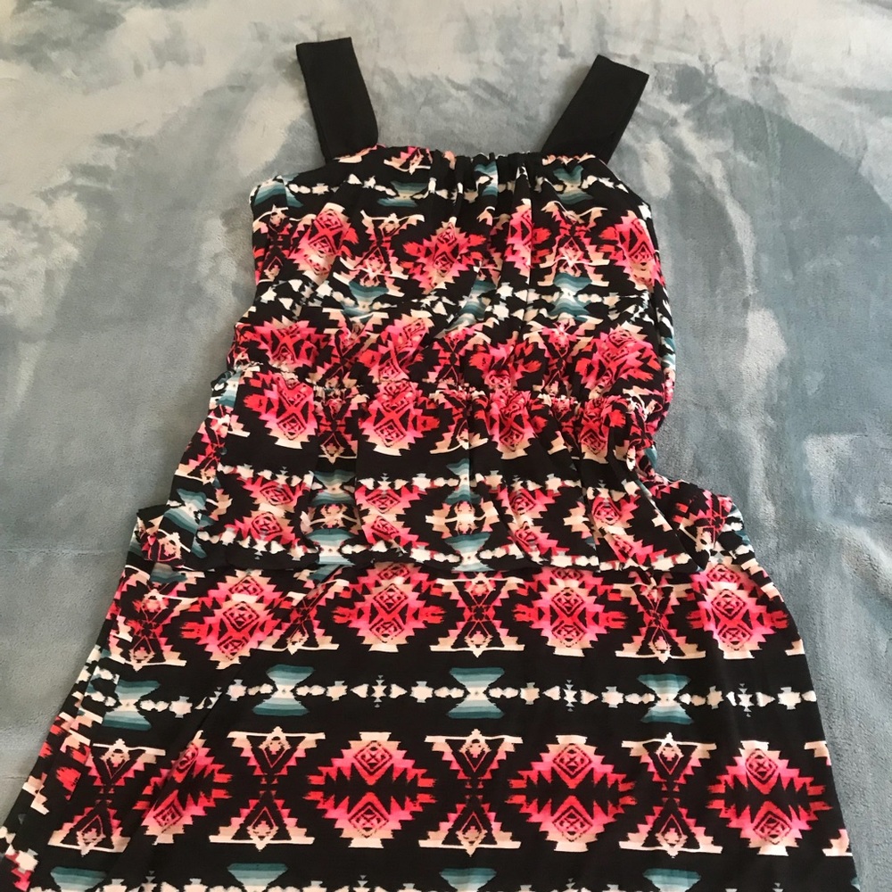 Tribal print maxi dress